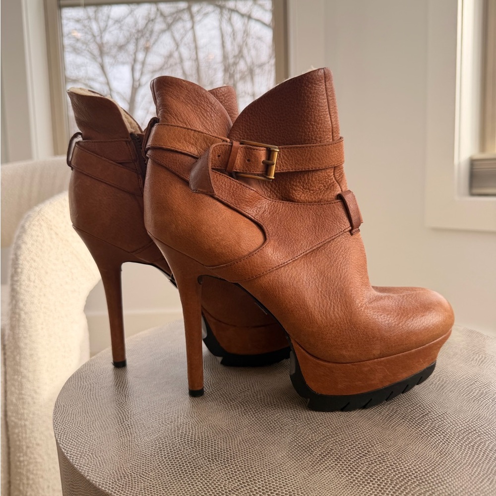 Sam Edelman Tan Heeled Boots